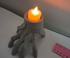 Wednesday Addams "Thing" Hand Tealight Candle Holder - Halloween Decor
