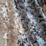 ZARA cream mesh sequinned long sleeve top Sz S (Fit 10-14UK) Image 3
