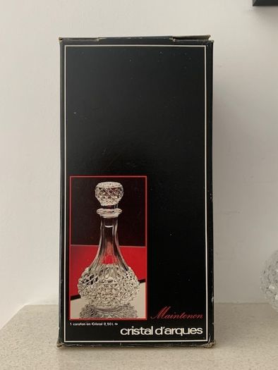 Vintage French Crystal Decanteur 1980s