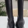 Buffalo black leather pull-on knee high boots Sz 39 - Rrp 150 (New) Image 5