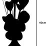 Matching Pair of Purple Vases with Purple Artificial Flowers, Ornaments Small Gift Home Accessories Image 3