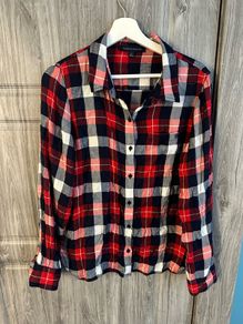 Tommy Hilfiger Plaid Shirt - Ladies Medium