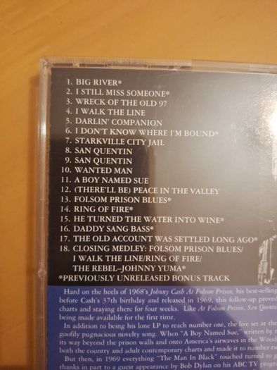 CD Johnny Cash at San Quentin