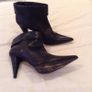 Lulu Guinness Black Leather Ankle Boots Image 2