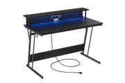 Gaming Desk with LED Lighting  60 x 120 x 76 cm