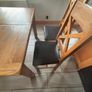 Solid Wood Kitchen Table with Chairs Image 6