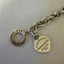 Tiffany & Co. Style 925 Silver Heart Charm Bracelet Image 4