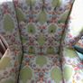 Cosy Wingback Reading Chair, Newly Upholstered Image 9