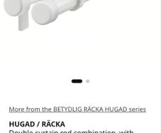 white curtain rods