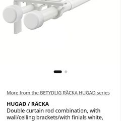 white curtain rods