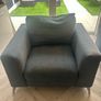 20E Navy blue sofa and 2 arm chairs Image 3
