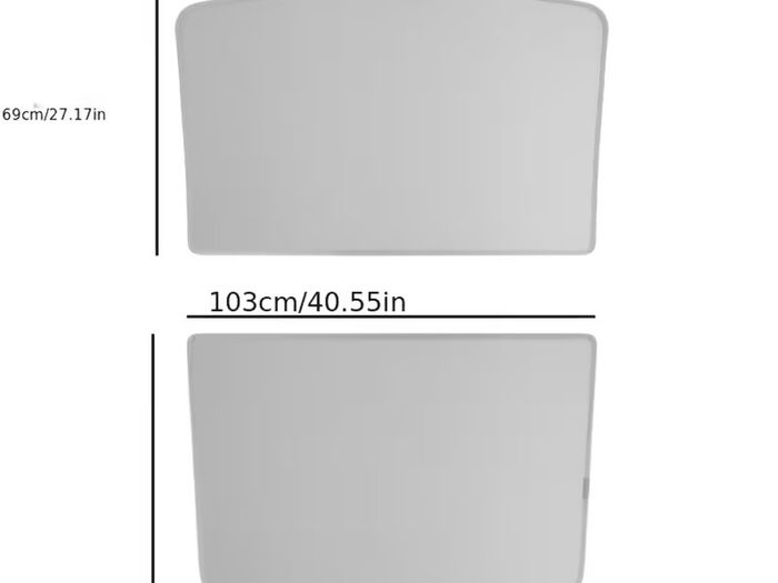Top Roof Shade Window Sunshade Privacy Cover for Tesla Model 3 (Highlander)