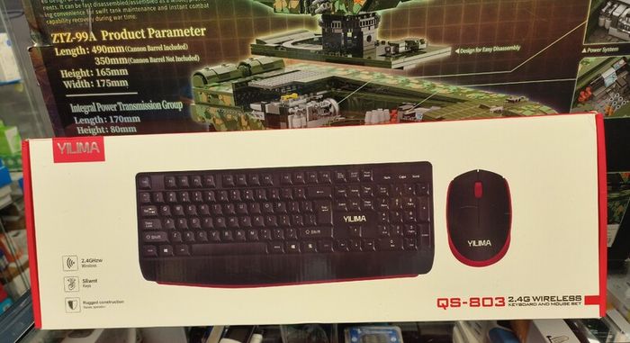 Yilima QS-803 Dual Mode Keyboard And Mouse Combo, Bluetooth Wireless Silent Keys