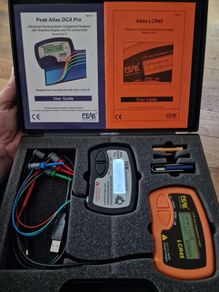 DCA75 Pro and LCR45 meters