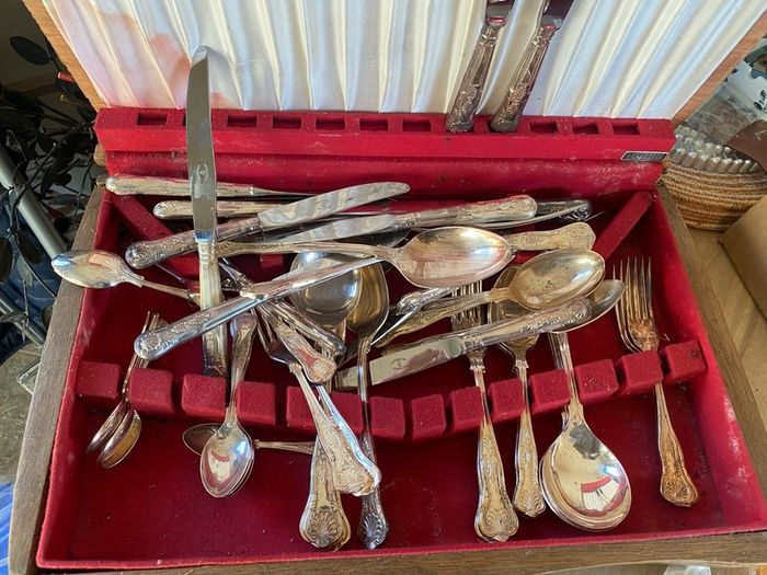 Vintage Silver-Plated Cutlery Lot for Upcycling