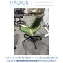 Ollie Office Chair with 5-Spoke Swivel Base and Casters Image 2