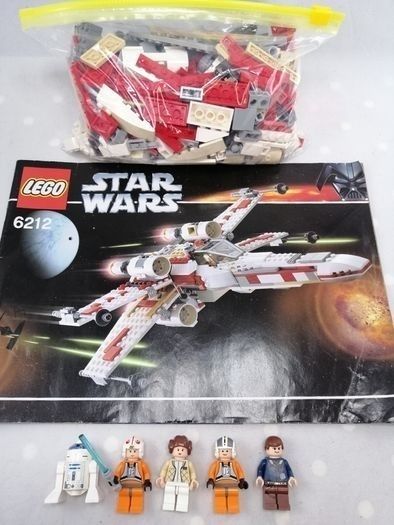 LEGO Star Wars: X-WING FIGHTER (6212) complete with Manual & 5 Mini Figures