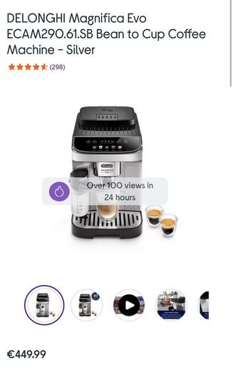 DELONGHI Magnifica Evo Coffee Machine - Like new