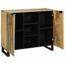 Sideboard Brown 90 x 33 x 75 cm Solid mango wood Image 2