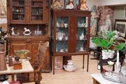 Sheraton-Style Inlaid Glass Display Cabinet c.1900-1915