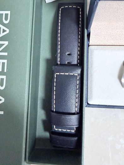 Panerai blue leather strap with buckle
