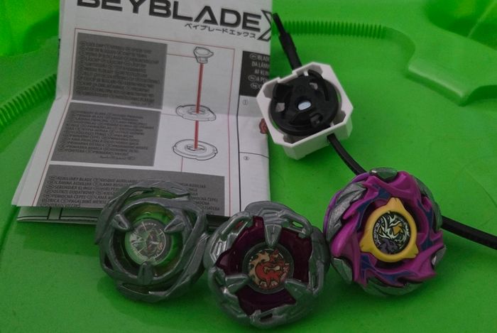 Beyblade X 3 with launcher and stadium