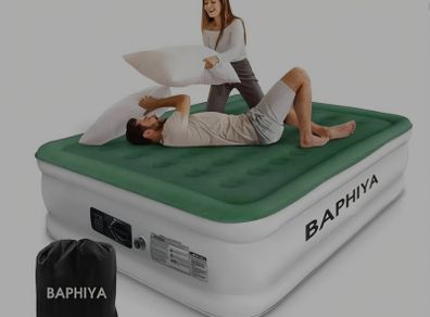 King Size inflatable airbed with automatic pump