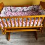 newborn bed with cradle in excellent condition Image 2