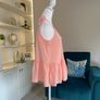 Ladies Orange & White Checkered String Top from Pepco Image 6