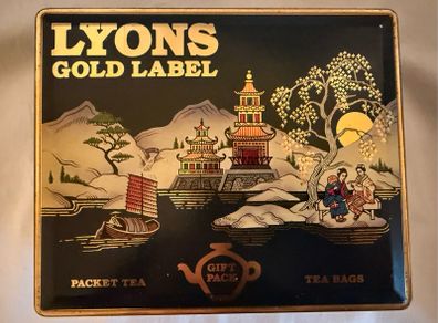 Vintage Lyon's teabag box tin -good condition