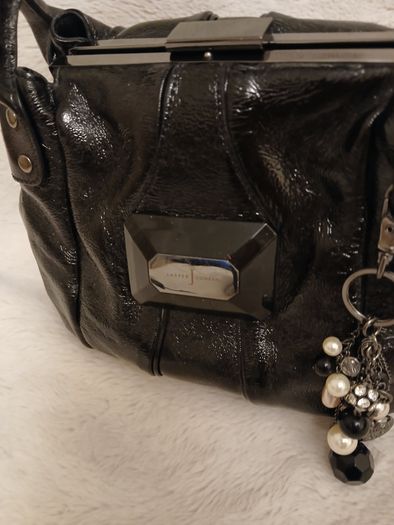 Jasper Conran black  bag with charms