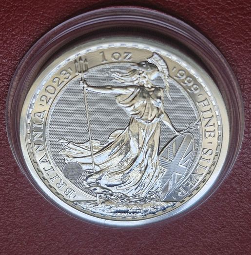 UK 1 oz silver BRITANNIA 2023 2 Pound BU coin