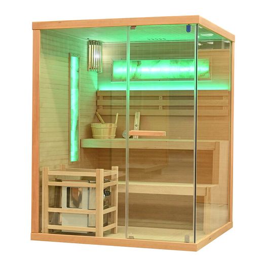 Finnish Sauna Ireland RIVER with Harvia Furnace 1500x1400x1920 mm (6 kW)