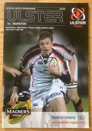 2007 Ulster v Munster - Magners League Programme
