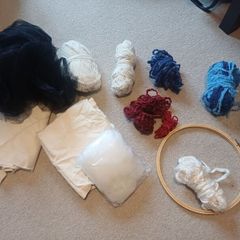 Free Bundle of Wool and Fabric