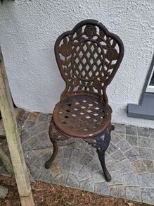 Cast iron garden chair