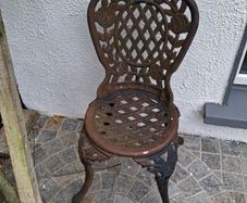 Cast iron garden chair