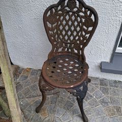 Cast iron garden chair