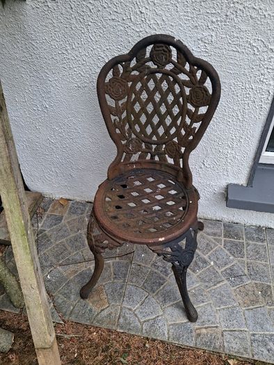 Cast iron garden chair