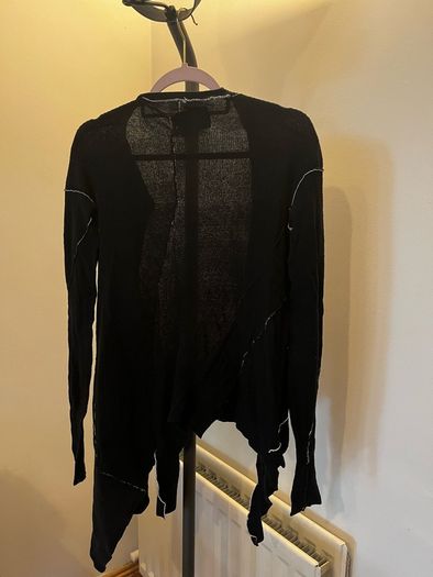Allsaints, 100% cotton, knitted asymmetrical cardigan, size M
