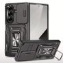 Premium Heavy-Duty Protective Phone Case for Samsung Z Fold 7, with Sliding Lens Cover Protection, 360 Hidden Rotating Magnetic Ring Stand Bracket Image 2