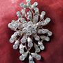 Large Diamonte Brooch Image 3