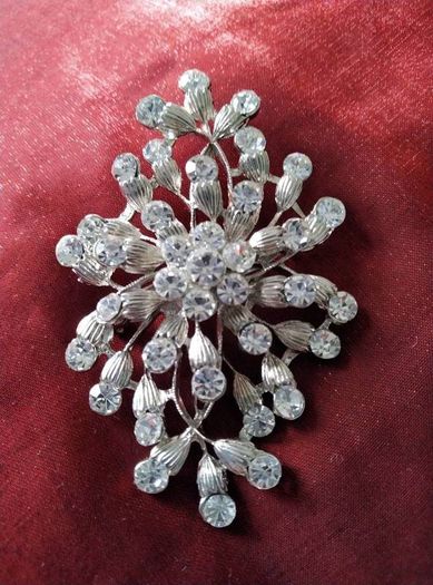 Large Diamonte Brooch