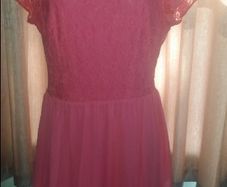 Atmosphere stunning lace open back  coral dress size UK16 EUR44 Perfect condition Postage included