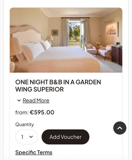 Cashel Palace 2 nights Breakfast Dinner 1 Night