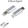 8 Pin iPhone 11 12 7 6 8 X Female to Type C USB-C Male Charger Adapter Image 2