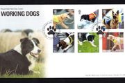 2008 Great Britain Working Dogs Commemorative Stamps addressed First Day Cover (FDC) with Edinburgh pictorial cancel