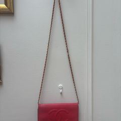 Chanel Timeless Caviar Leather Wallet On Chain