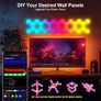 Hexagon LED Lights 8 Pack Hex Wall Light RGB Gaming Panels Hexagonal Smart Lighting Panel Sync to Music for Room Bar Gaming Setup Bedroom Image 3