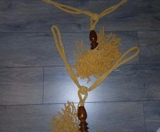 Double tassle curtain tieback